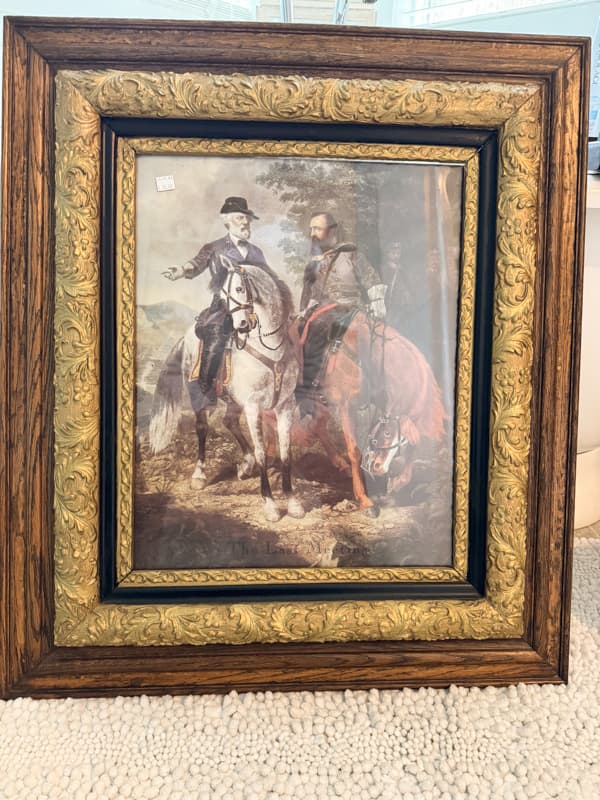 thrift store ornate picture frame 