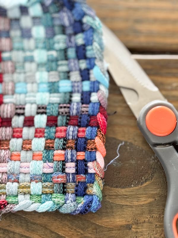 trim any loose threads