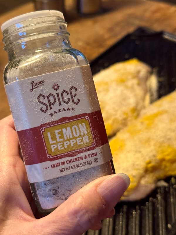 add lemon pepper seasoning to the catfish filets before oven cooking