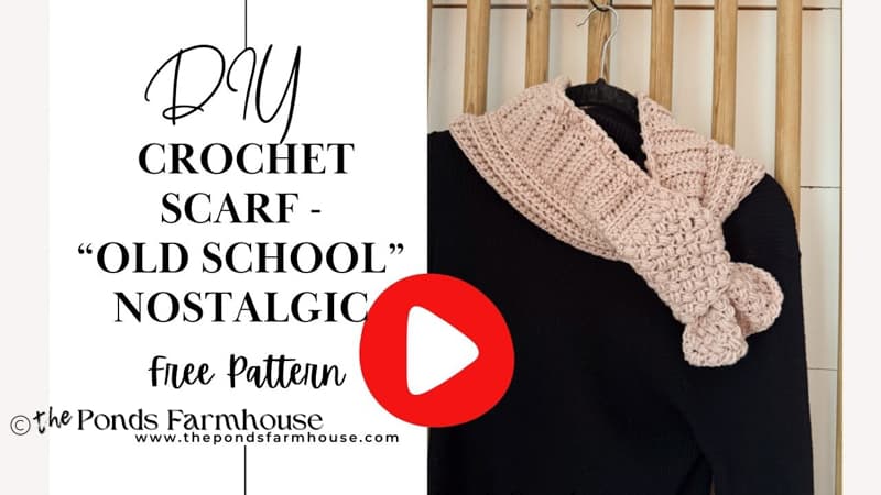 crochet scarf video for youtube