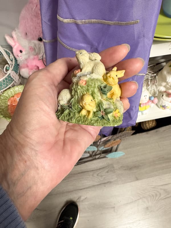 mini resin bunnies smaller than my hand