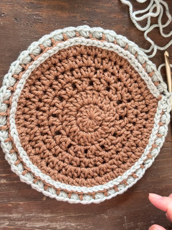 optional bean stitch around edge of DIY eyeglass case protective holder