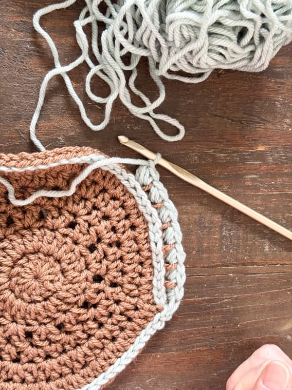 optional bean stitch around edge of DIY eyeglass case protective holder