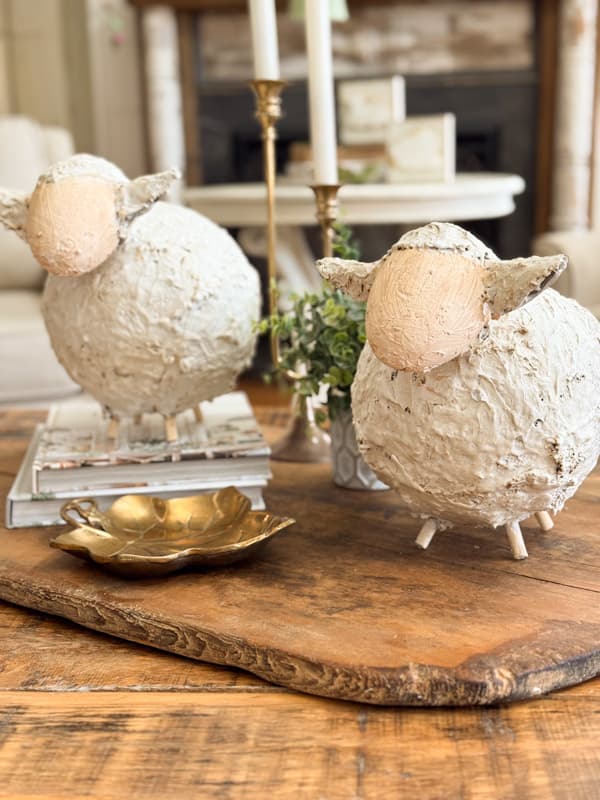 2 Chunky DIY Lambs for High-end Easter & Farmhouse Decor