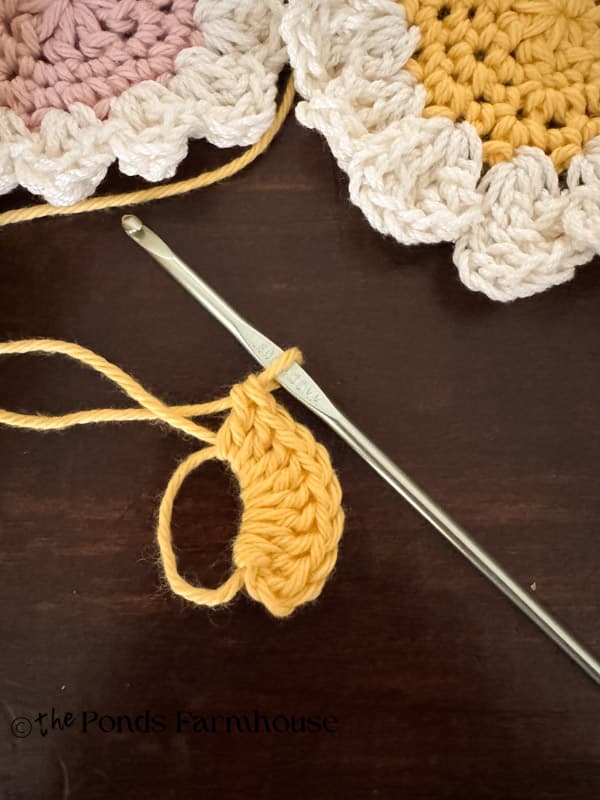 9 double crochets on magic loop