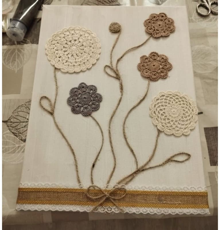 Crochet Doily Wall Art From Pinterest