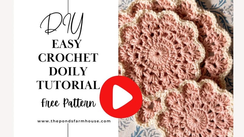 DIY Easy Crochet Doily Tutorial & Free Pattern