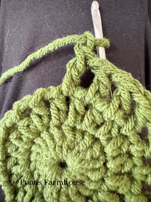 Double Crochet ch 1 space for DIY Doily