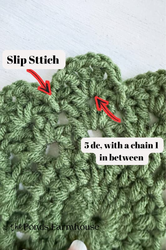 Scallop Edge Stitches for DIY Doily