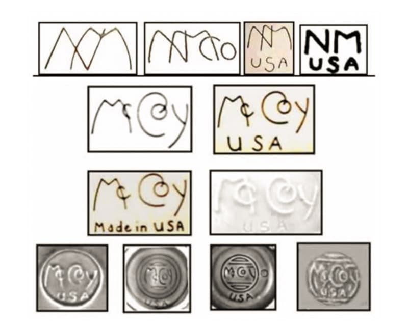 McCoy Pottery Markers Marks