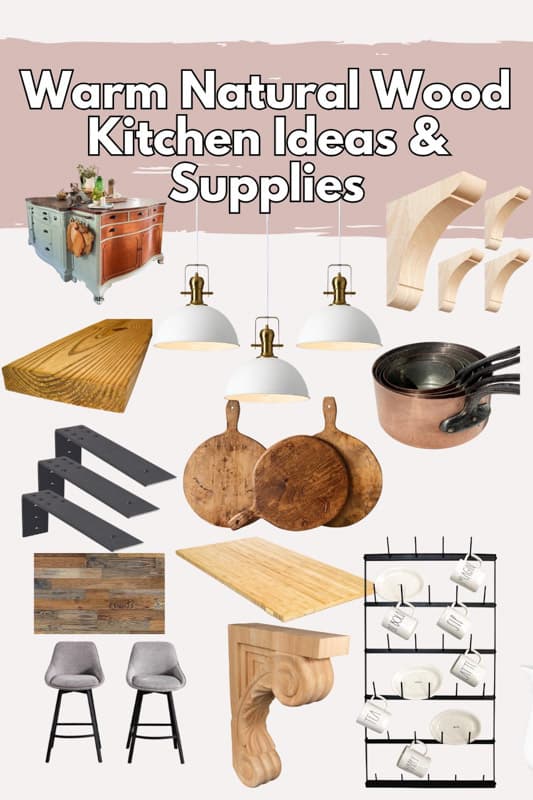 Natural Wood Kitchen Supplies & Idea