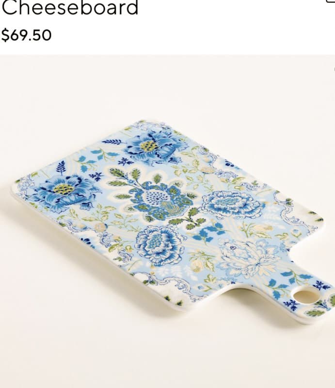 Pottery Barn Cheese Board for $69.50
