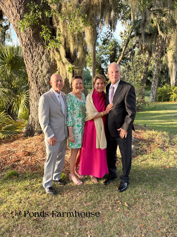 At the wedding at Legare Waring House