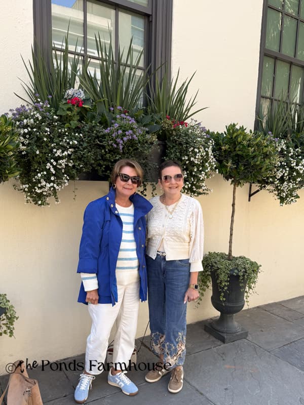 Alice & Rachel in historic downtown Charleston, SC