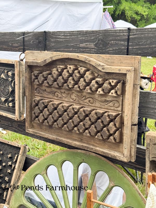 concrete molds at Spring at the Farm Antique Show