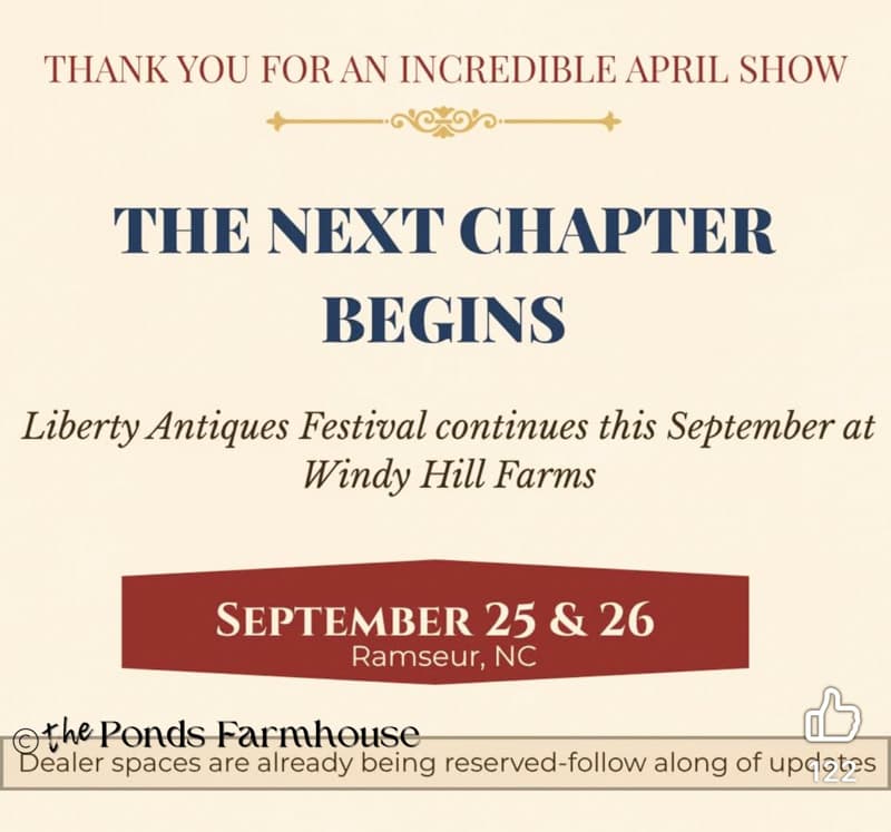 Liberty Antique Festival Fall Schedule 2026