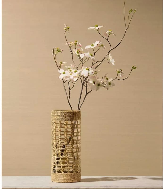 Serena & Lily Inspiration Vase with dogwood stems