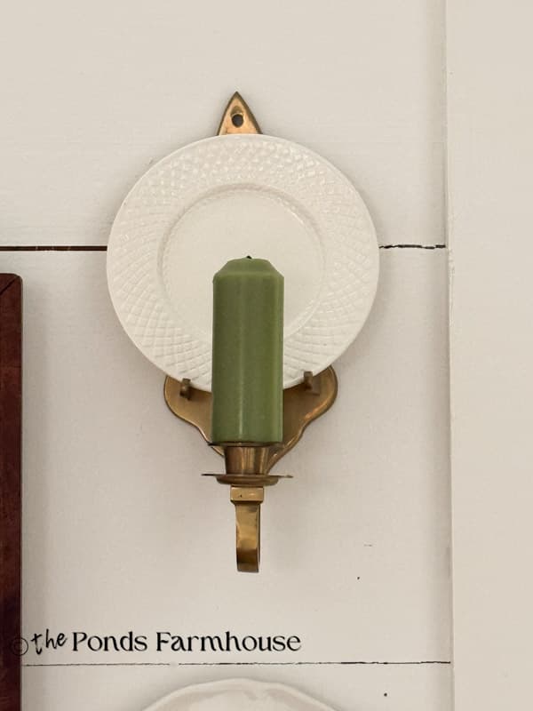 brass candlestick holder/plate holders for wall
