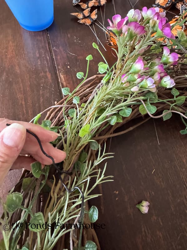 attach larger stems with twist ties