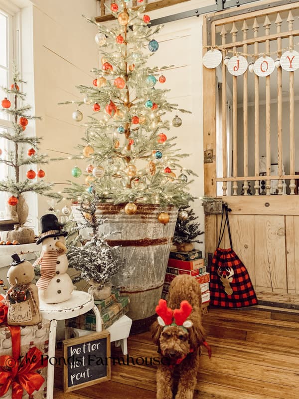 Christmas Tree 2019 with Vintage shiny brite ornaments
