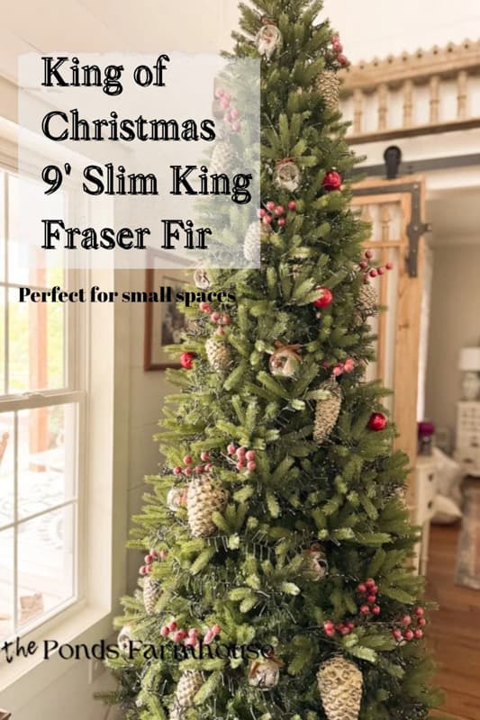 King of Christmas tree 9" Slim King Faser Fir